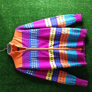 Neve cardigan polka dot zip up sweater